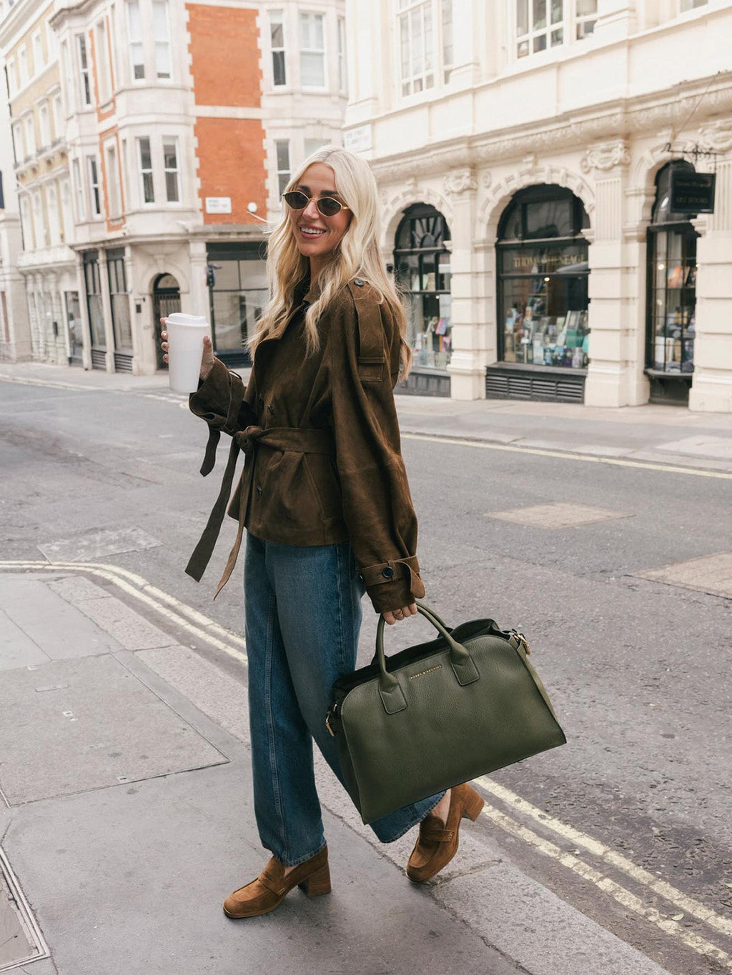 UrbanCarry – Olive Vegan-Leather Organizer Tote