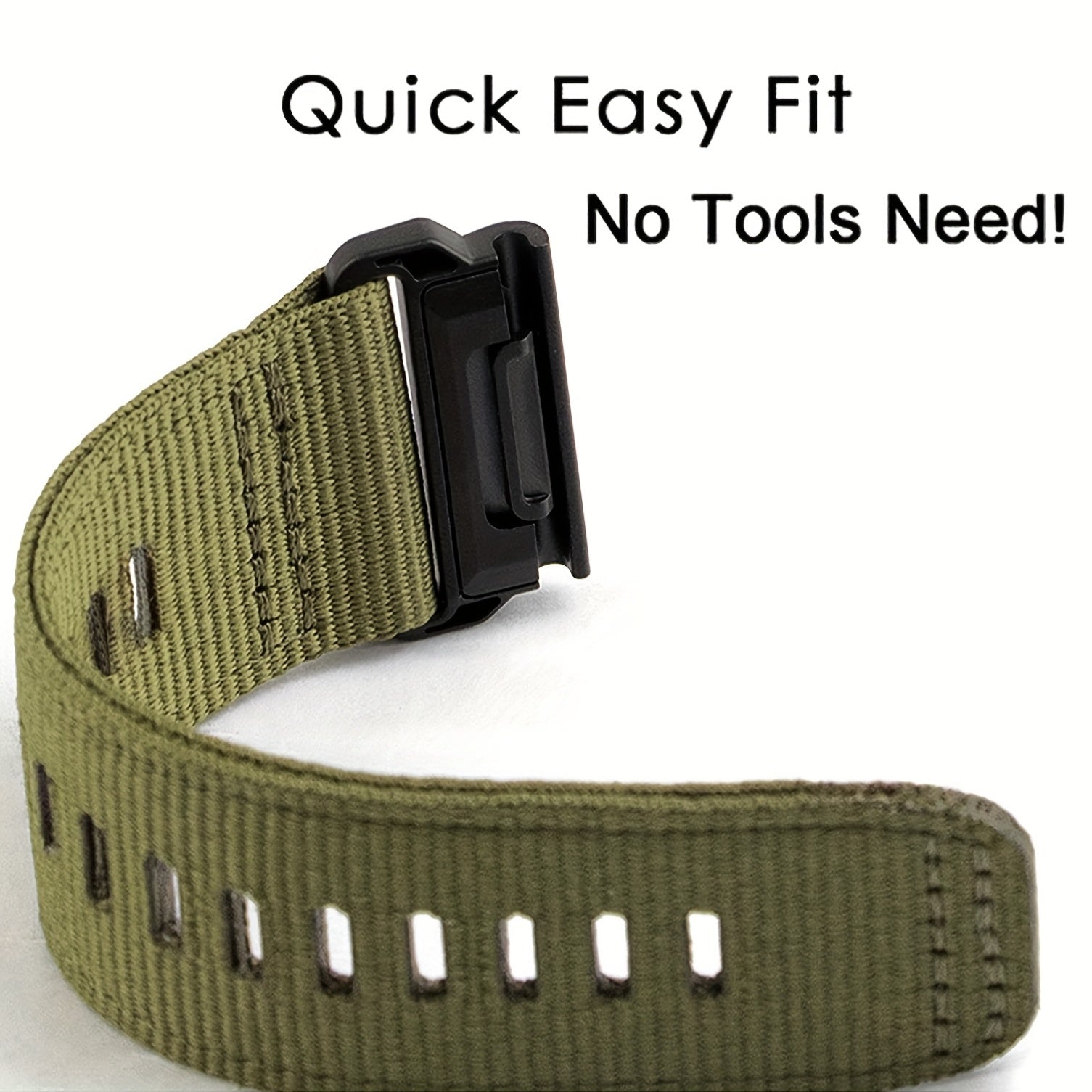 TrailWeave – Nylon Canvas Strap for Garmin QuickFit 20/22/26mm Watches