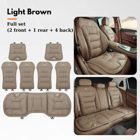 CushySeat – Skin-Friendly, Dirt-Repellent PU Leather Car Seat Cushions