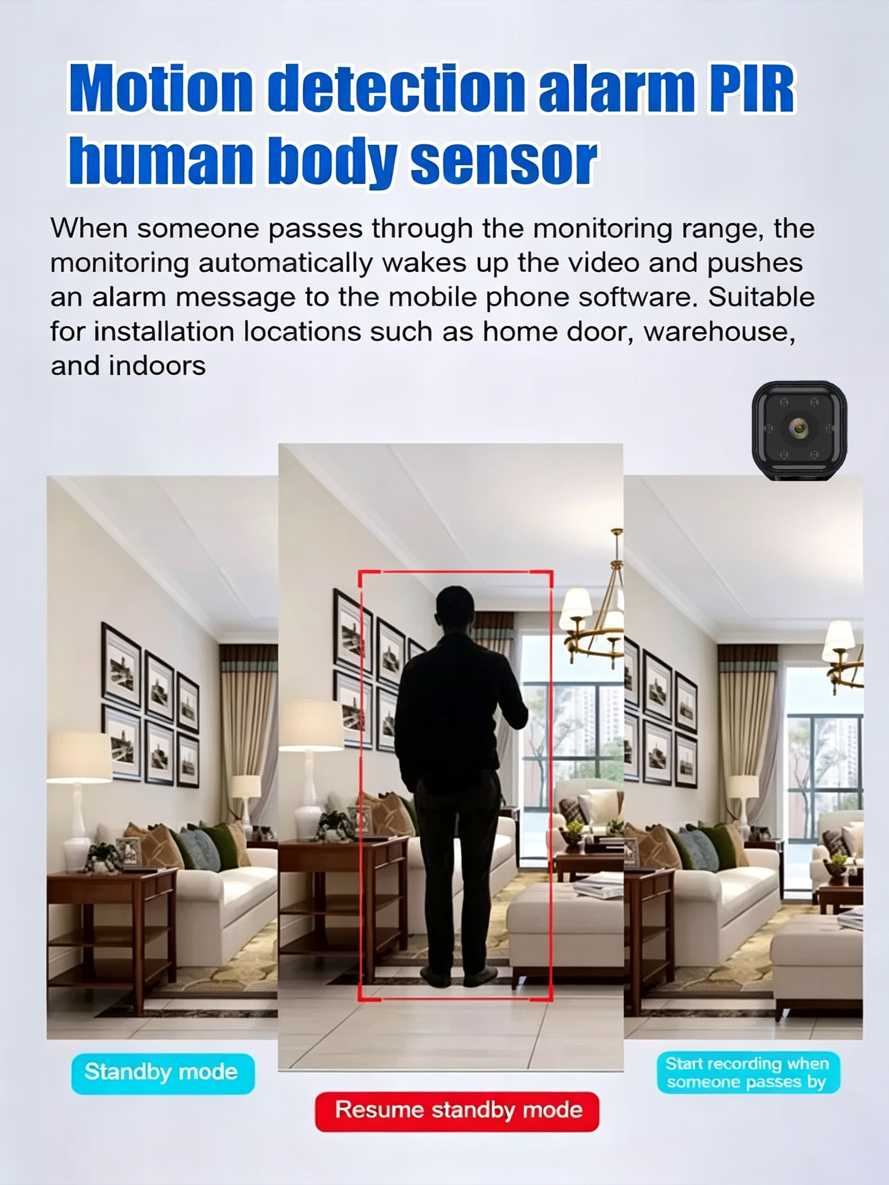 WatchNest – Smart WiFi Security Camera with HD Night Vision