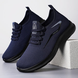 ⏰LAST DAY - 50% OFF🛒Men's Hands Free Slip On Oxford Shoes – Ultra Comfortable knitted fabric shoes, Lightweight Casual Walking Sneakers, Comfortable Dress Shoes, Mesh Urban Shoes for Business & Daily Wear