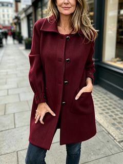 TimelessWool Coat – Women's Classic Wool Blend Coat