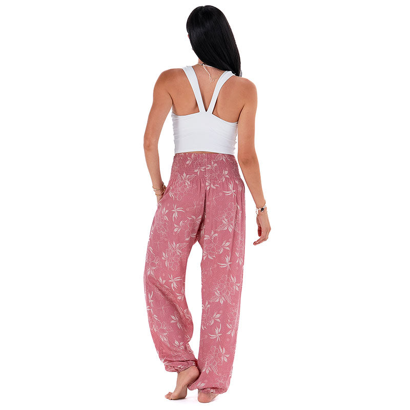 CoralBloom – Buttery-Soft Rayon Harem Pants