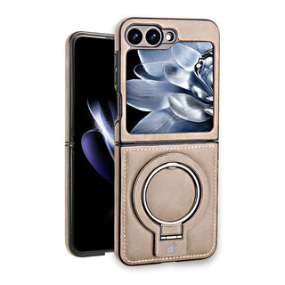 Premium Leather Magnetic Stand Case For Samsung Flip Series
