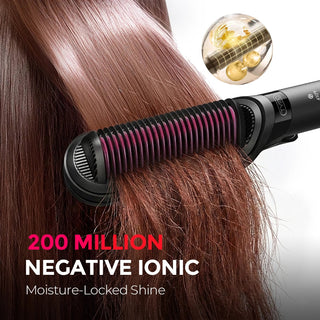 SilkFlip – 2-in-1 Hair Straightening Comb & Flat Iron