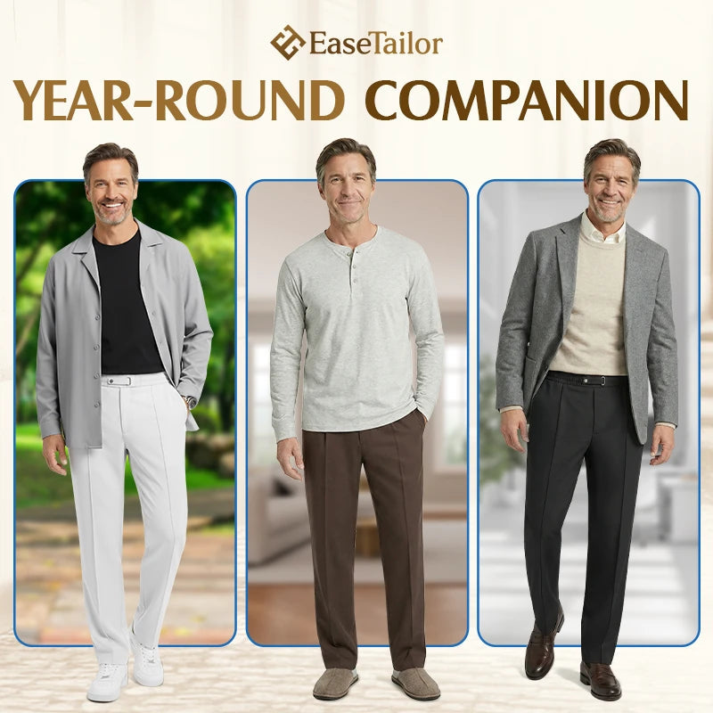 SmartDrape – Men's Flexible Straight-Fit Pull-On Comfort Pants