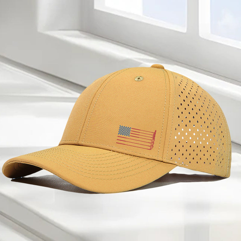 BreezeRound – Quick-Dry Perforated Golf Trucker Cap, Breathable & Adjustable