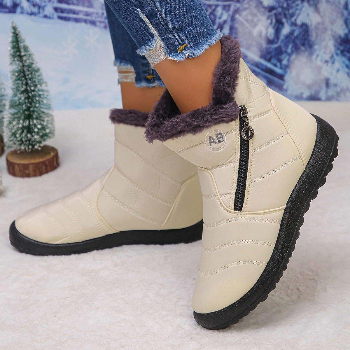 Women's Cozy Winter Waterproof Anti-Slip Orthopedic Boots