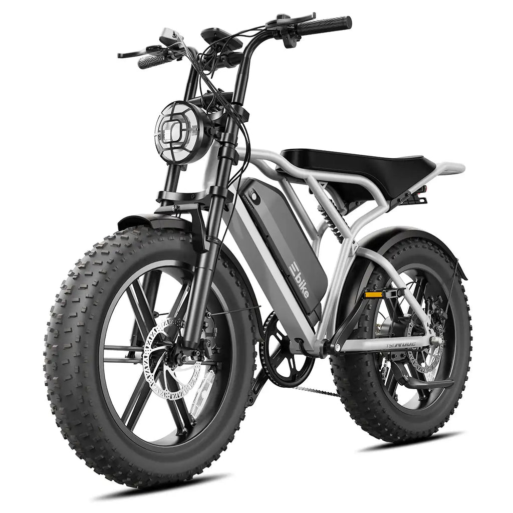 TrailThunder – 1500W Full-Suspension Moped-Style Electric Bike with 20" Fat Tires