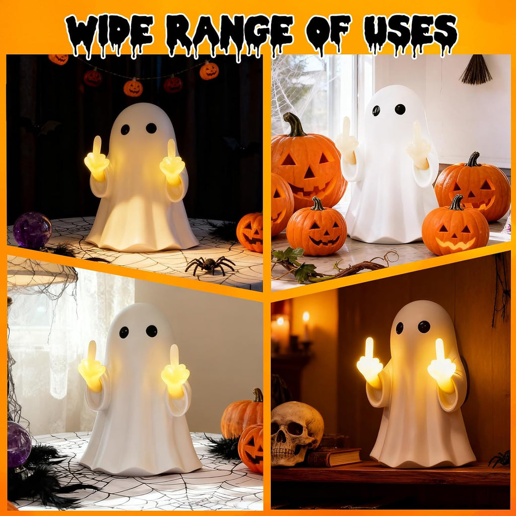 GrudgeGlow – Middle Finger Ghost Wall Night Light