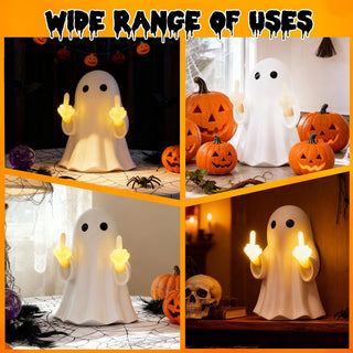 GrudgeGlow – Middle Finger Ghost Wall Night Light