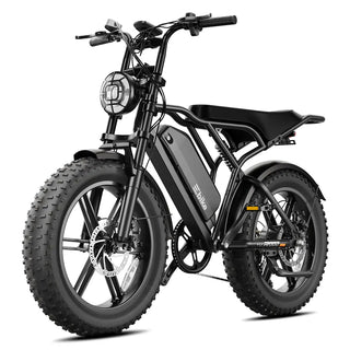 TrailThunder – 1500W Full-Suspension Moped-Style Electric Bike with 20" Fat Tires