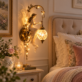 BlossomSprite – ⏰🧚✨ Enchanted Fairy Blossom Lantern Wall Light 🌸🏮