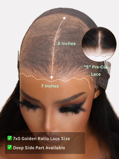ChestnutGlide – Ombre Chestnut Brown Yaki Straight 7x5 Glueless Human Hair Wig with Drawstring