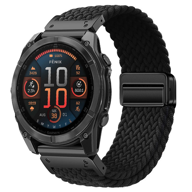 MagWeave – Magnetic Buckle Stretch Nylon Band for Garmin QuickFit 20/22/26mm