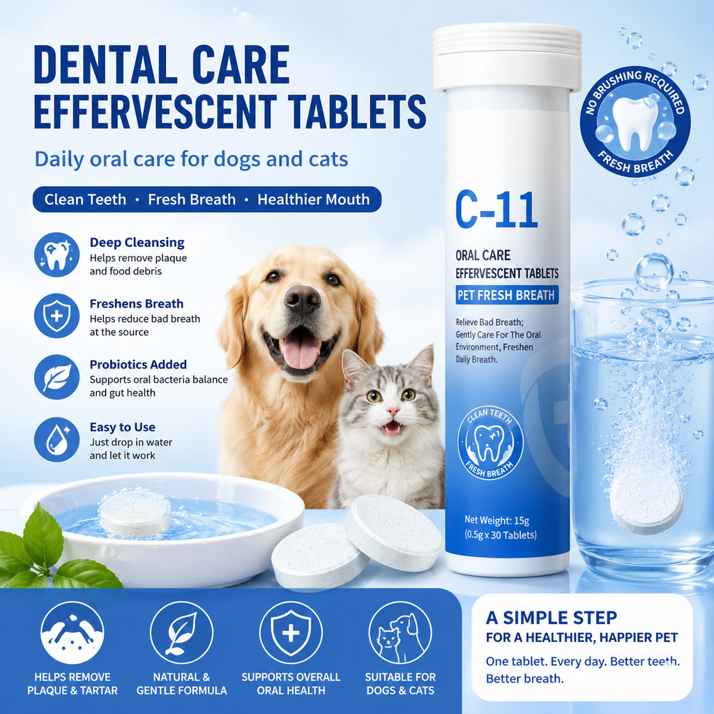 SipSmile – Dental Care Effervescent Tablets for Dogs & Cats