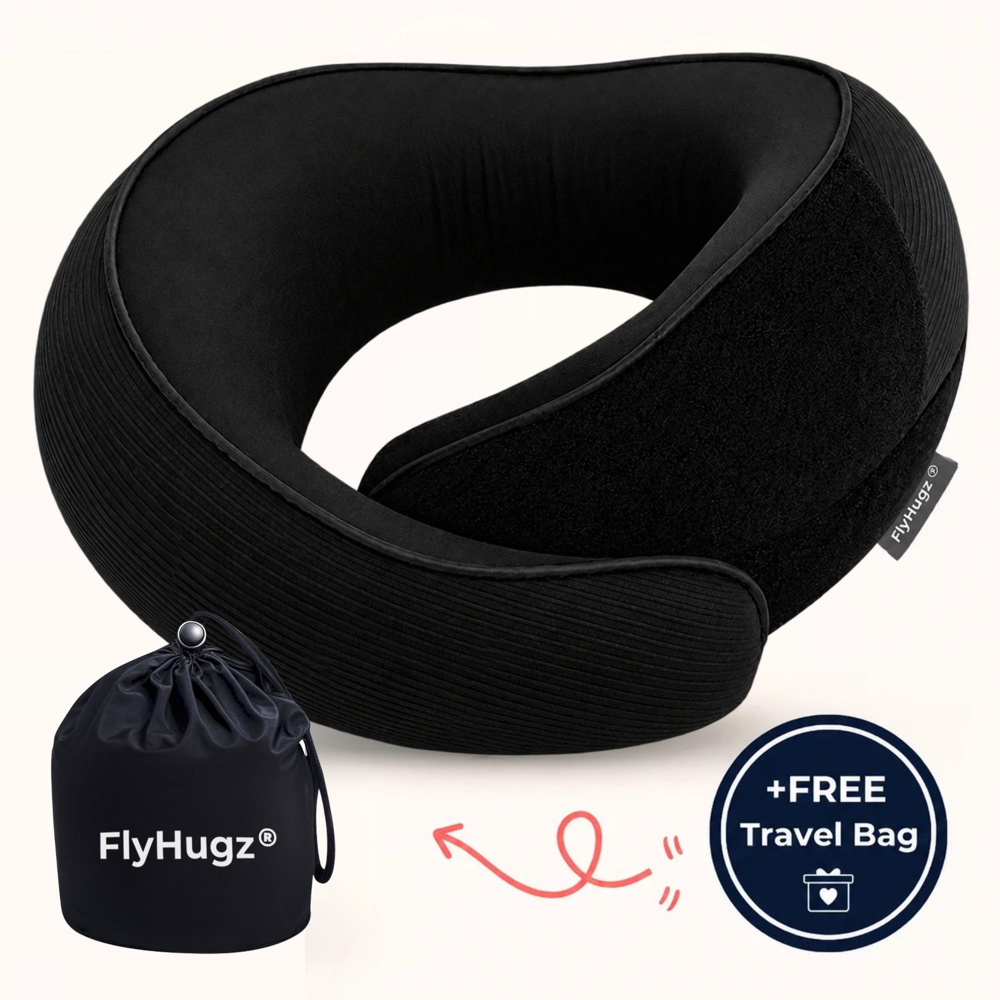 CloudWrap – 360° Memory Foam Travel Pillow