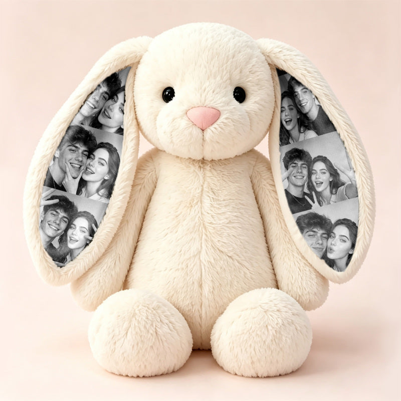 EarMemories – Custom Photo Bunny Plush with Hidden Picture Ears