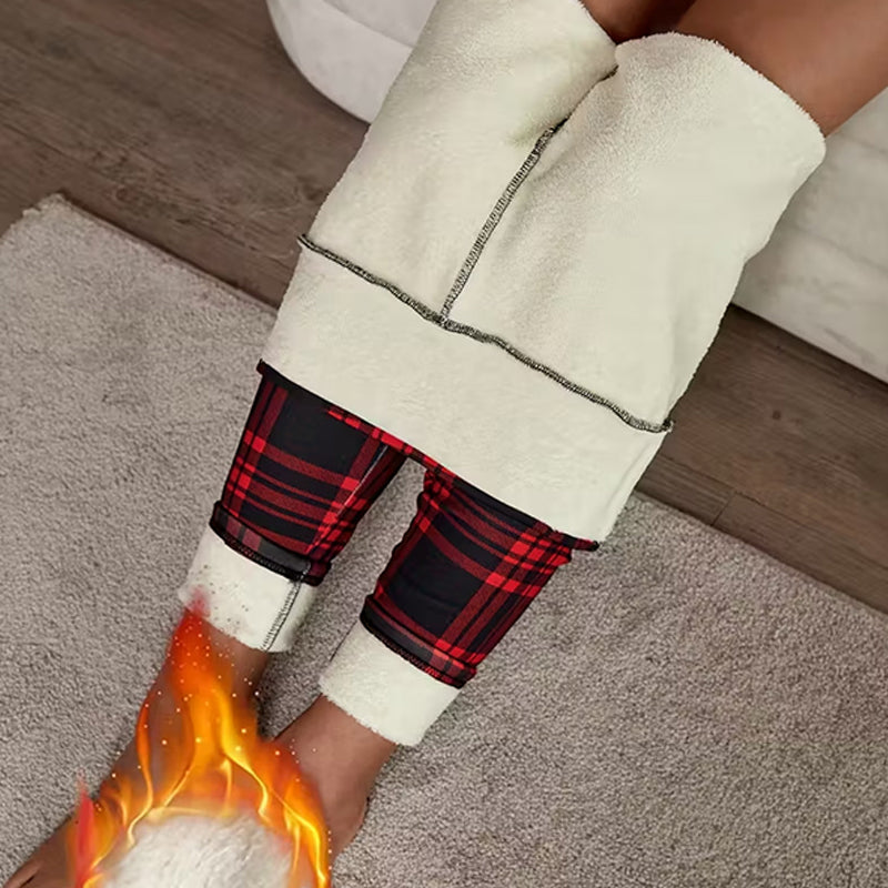 PlaidHug – 🔥🔥 High-Elasticity Slim Fit Warm Plaid Leggings for Women