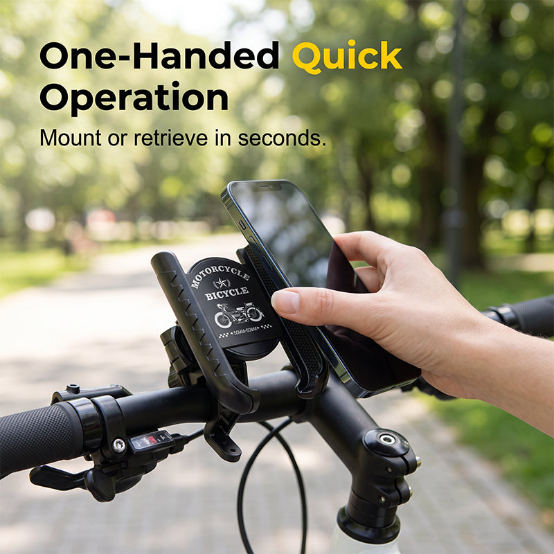 LockRide – Quick-Release Bike Phone Mount with Secure Lock👍