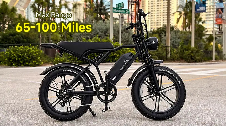 TrailThunder – 1500W Full-Suspension Moped-Style Electric Bike with 20" Fat Tires