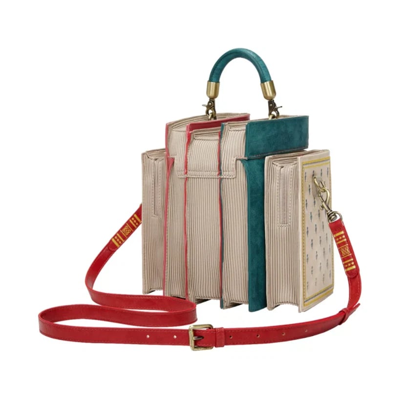 ShelfTote – Vintage Stacked Books Crossbody & Top Handle Handbag