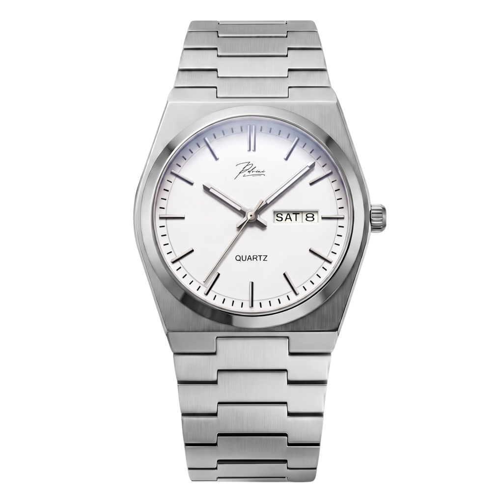 VittorioEdge – Stainless Steel Day/Date Quartz Watch