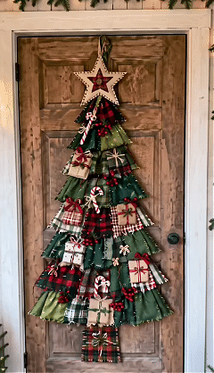PatchworkWelcome – Beginner-Friendly Oversized DIY Tree Door Hanging Kit