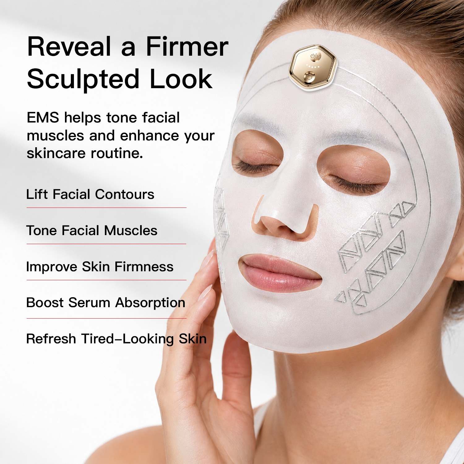 SculptPulse – EMS Lifting Face Mask with Serum Sheet Mask Set