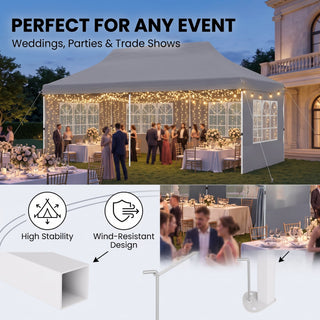 ShadeHaven – Heavy-Duty Pop-Up Canopy Tent with Removable Sidewalls