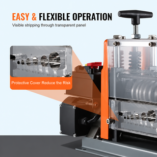 StripForce – 750W Automatic Wire Stripping Machine, 0.06–1.57 in (1.5–39.9 mm), 98 ft/min (29.9 m/min), 10 Channels