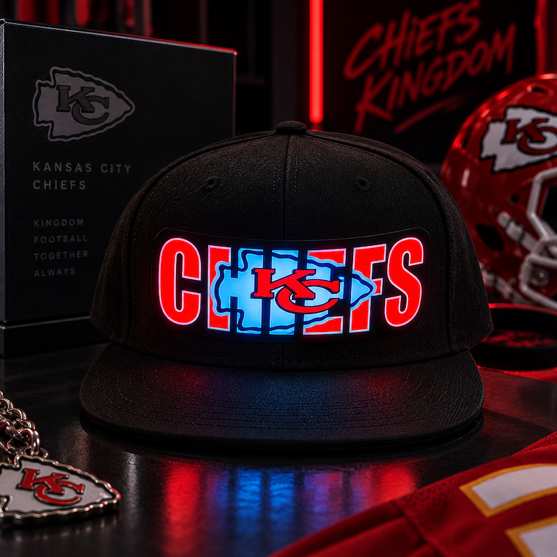 GameGlow – Football Fan LED Light-Up Snapback Cap