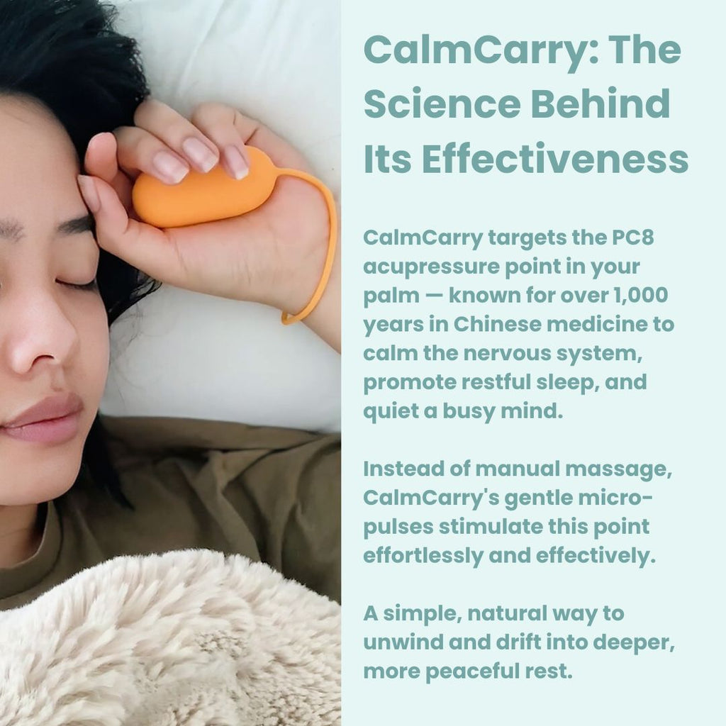 PalmCalm – Handheld Microcurrent Acupressure Device for Calm & Sleep