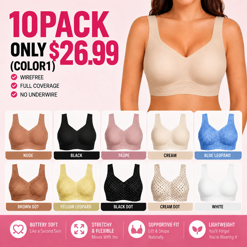 JellyEase – Women's Wirefree Full-Coverage Jelly Support Bra