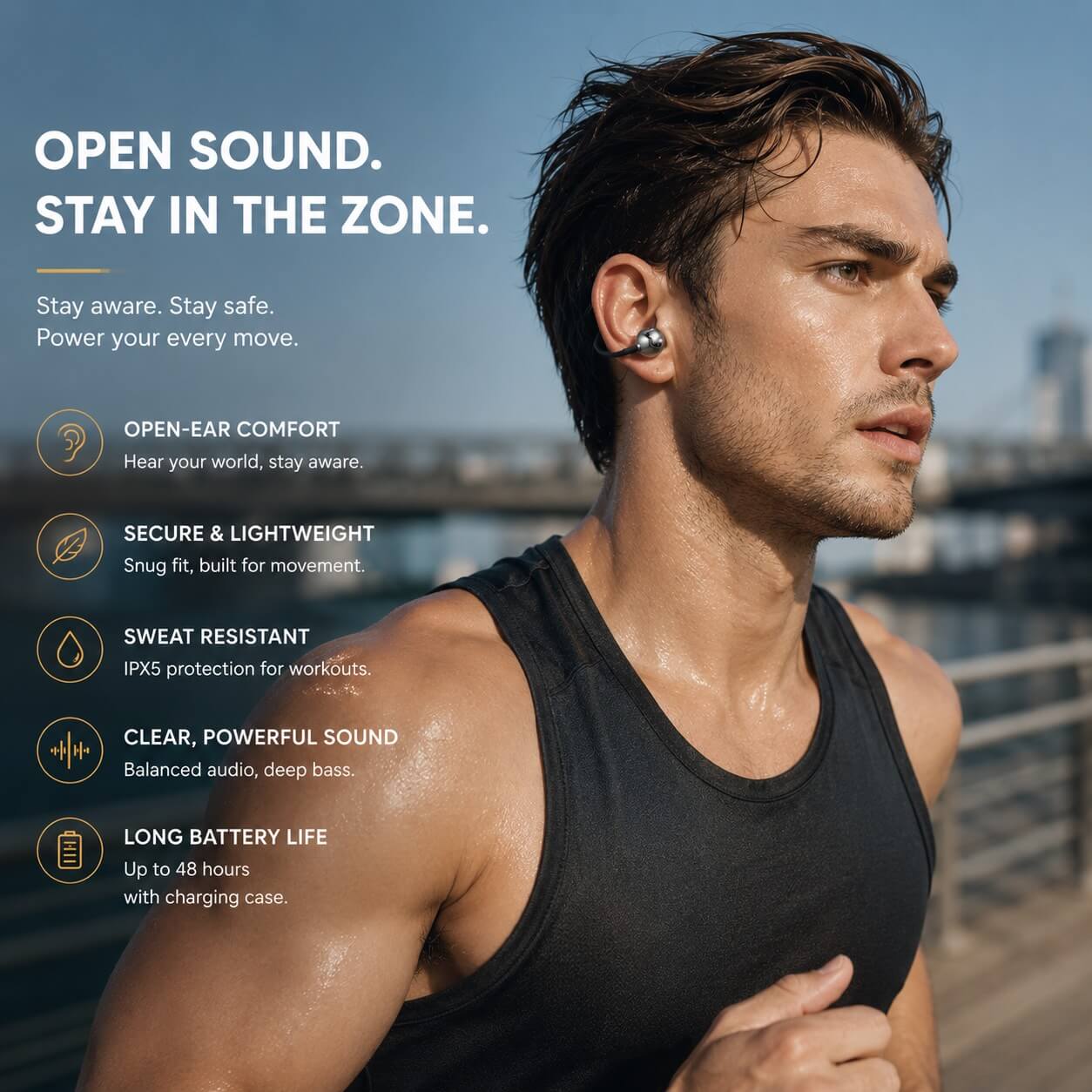 DayNest – Dual Clip-On and Sleep Earbuds with Charging Case