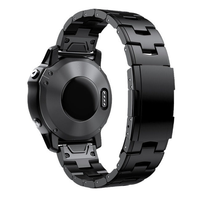 TitanLink – Luxe Titanium Link Band for Garmin QuickFit 22/26mm