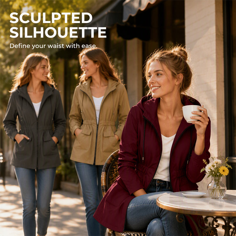 StormVeil – Women's Water-Resistant Hooded Rain Jacket