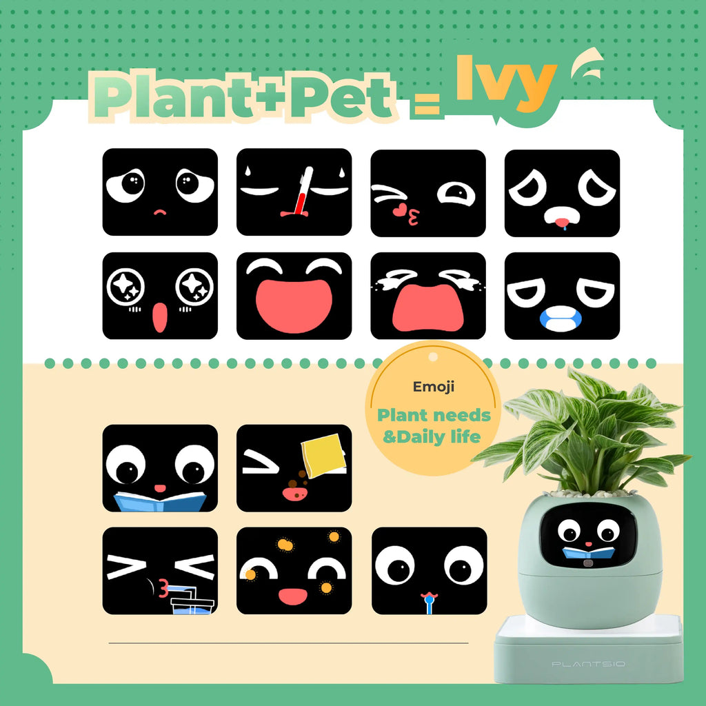 IvyBuddy – Gen 2 Interactive Smart Plant Pet & Relaxing Desk Companion