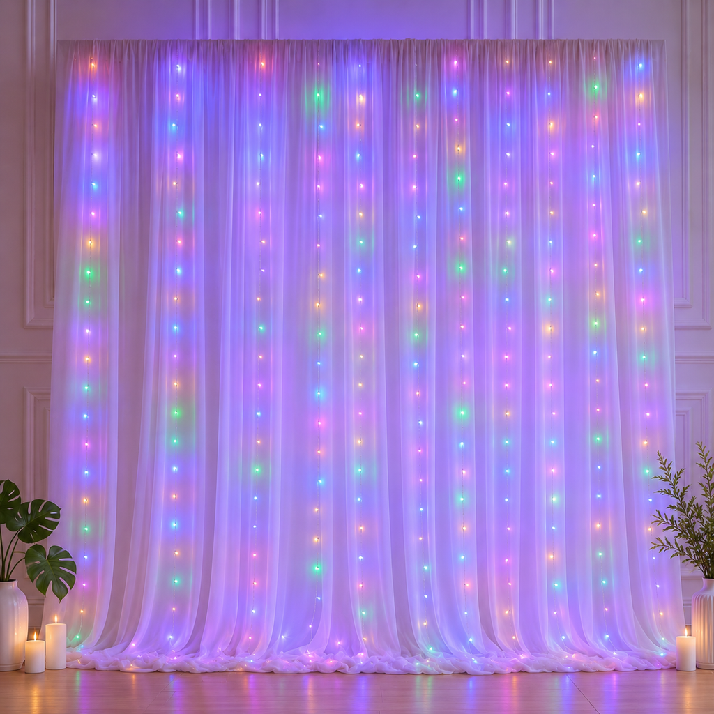 DreamGlow – Tulle Curtain Lights Set