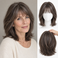 Dark Brown with Gray Tones