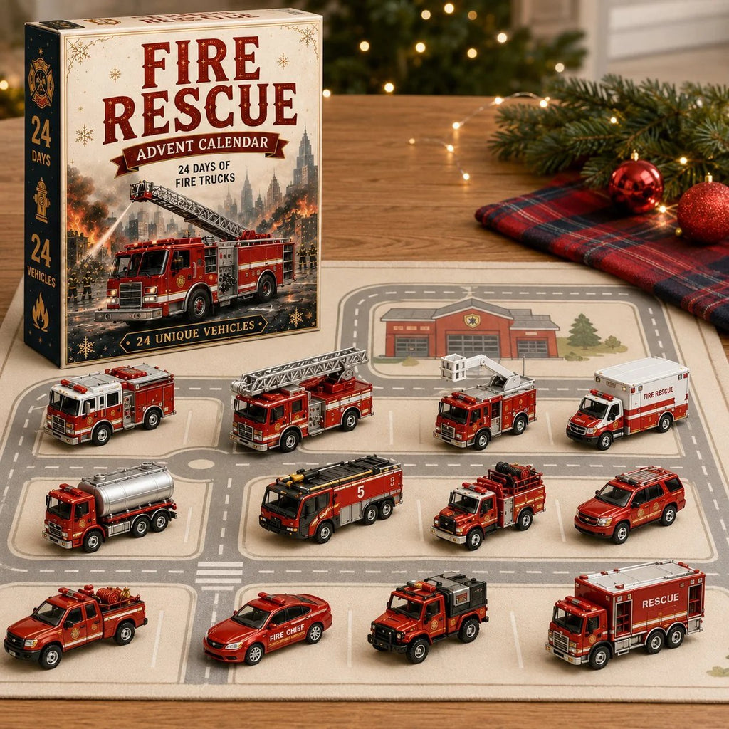 FleetCountdown – 24-Day Toy Vehicle Advent Calendar in Four Themed Fleets