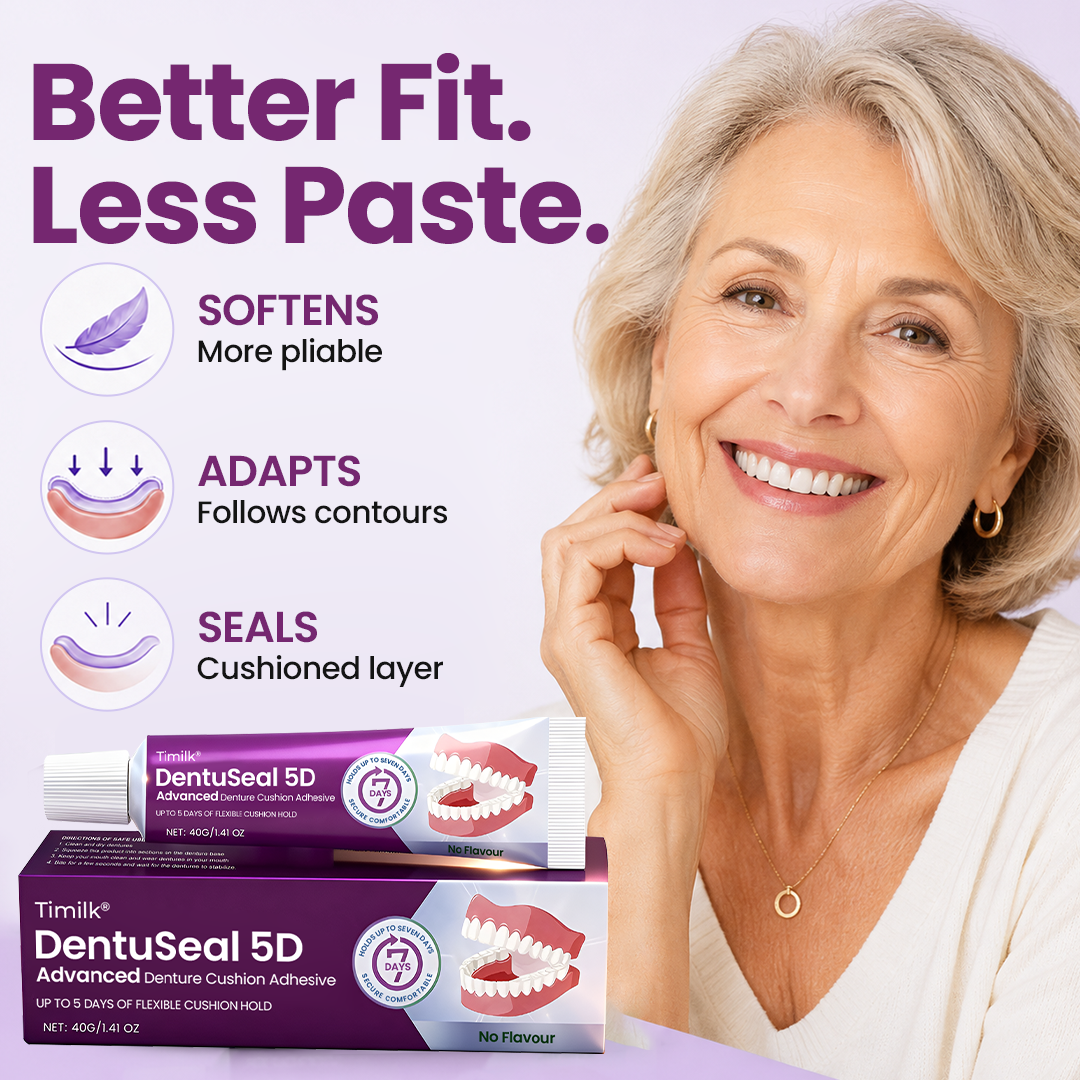 DentaCushion – Advanced Denture Cushion Adhesive With Up to 5 Days of Flexible Hold 🦷