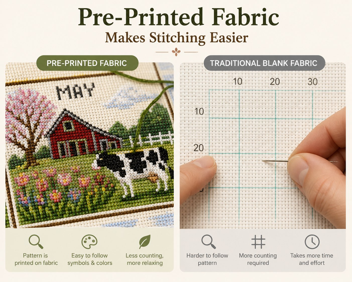 🧵 SeasonStitch – 12-Month Seasonal Cross-Stitch Kit 🌿