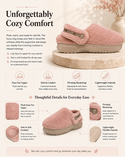 FuzzyStride – Women’s Furry-Lined Clogs & Slippers