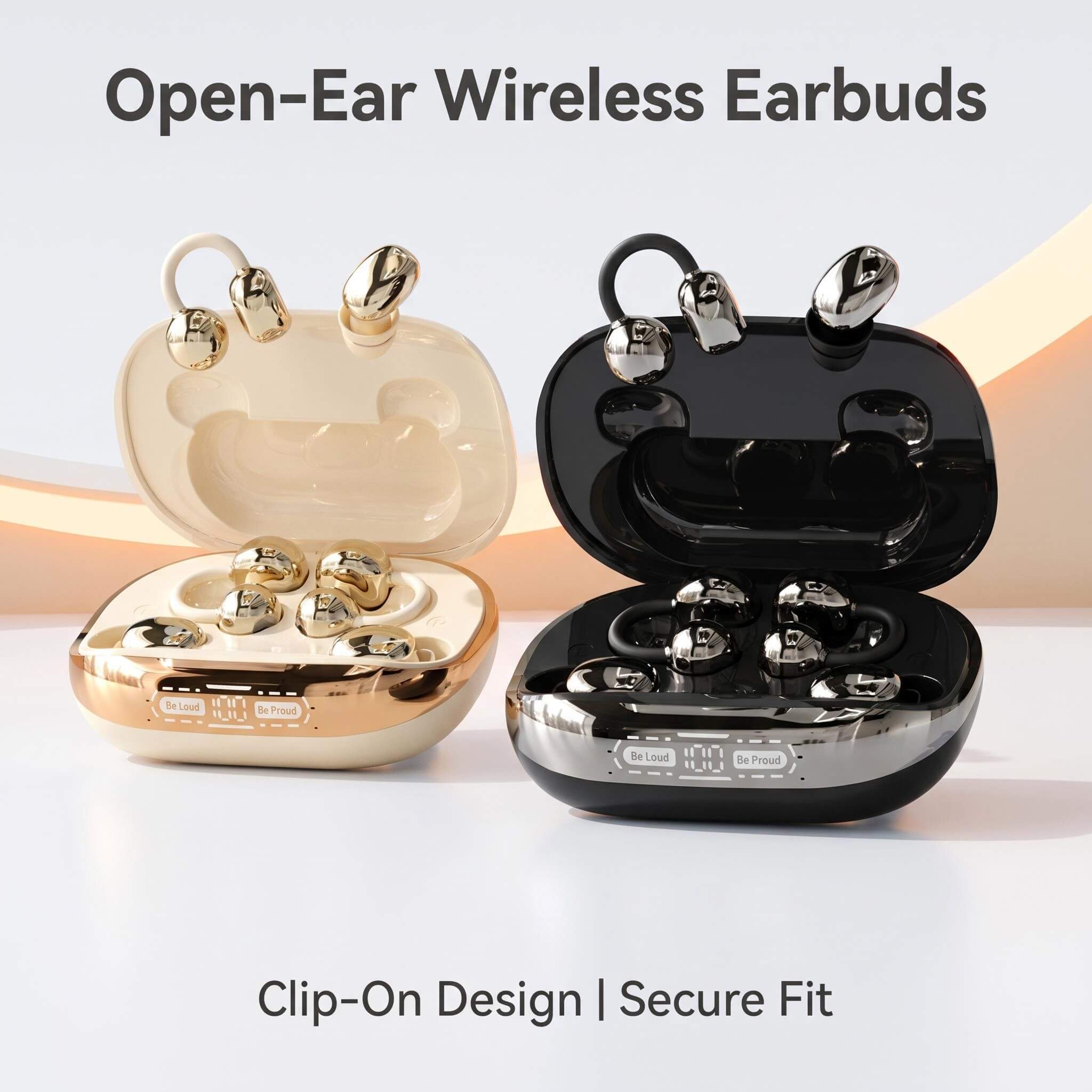 DayNest – Dual Clip-On and Sleep Earbuds with Charging Case