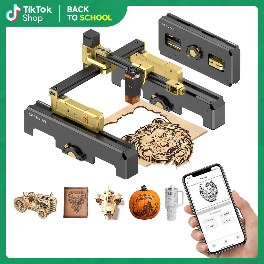 FoldBeam – 💥💥 Portable Wi-Fi Laser Engraver with App Control & Precision Engraving