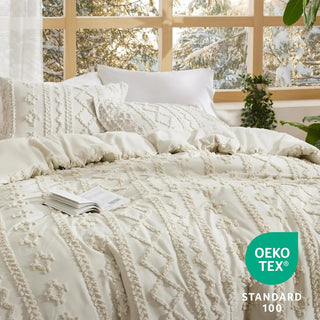 BohoCloud – Tufted Boho Comforter Set with Pillow Shams