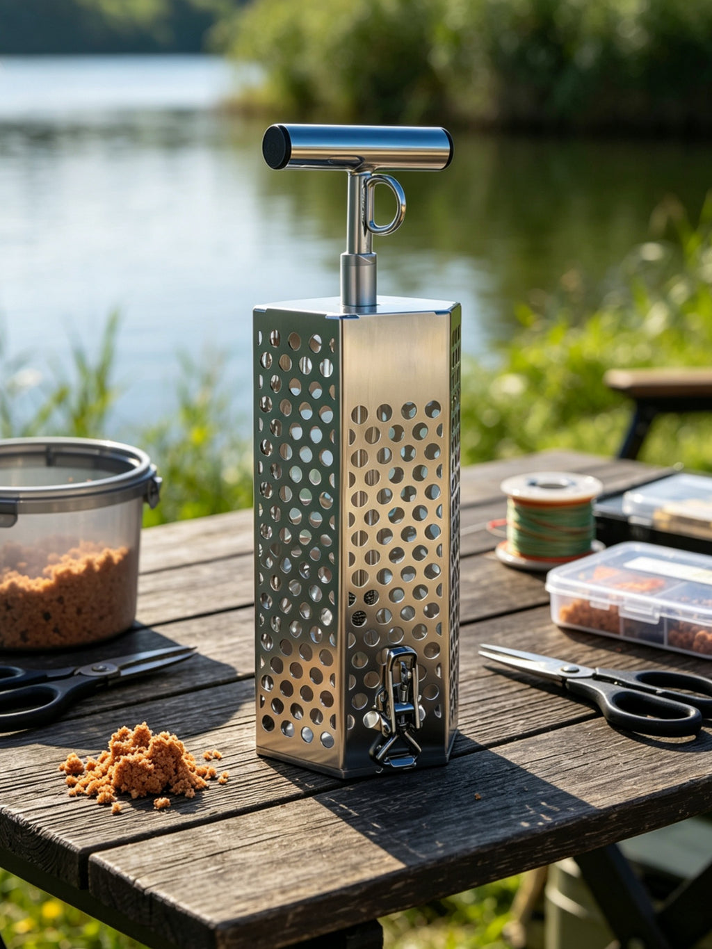 BurleyEase – All-in-One Stainless Steel Burley Pot with Built-in Masher and Bottom-Release Lid