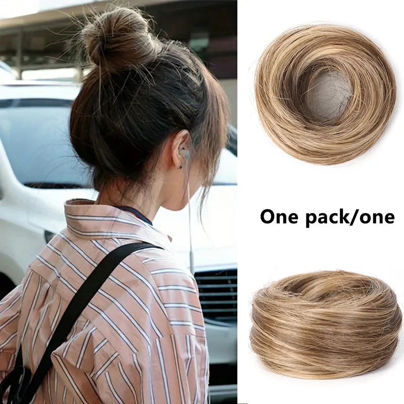 BunBloom – Synthetic Messy Bun Scrunchie Hair Piece for Instant Volume and a High Crown💇‍♀️