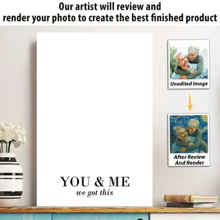 StarryTogether – Personalized Van Gogh Style Couple Portrait Poster or Canvas